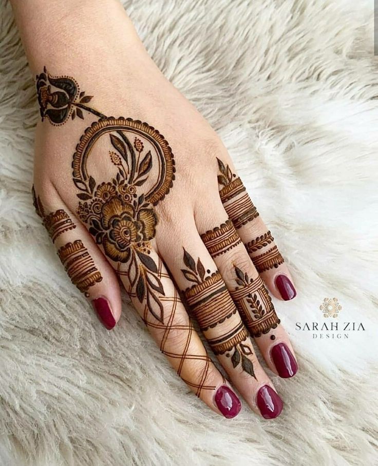 Aesthetic Easy Mehndi Design Arabic (6)