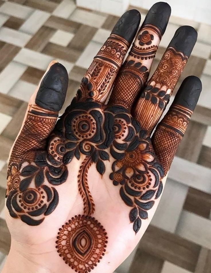 Arabic Bail Front Hand Mehndi Design (3)