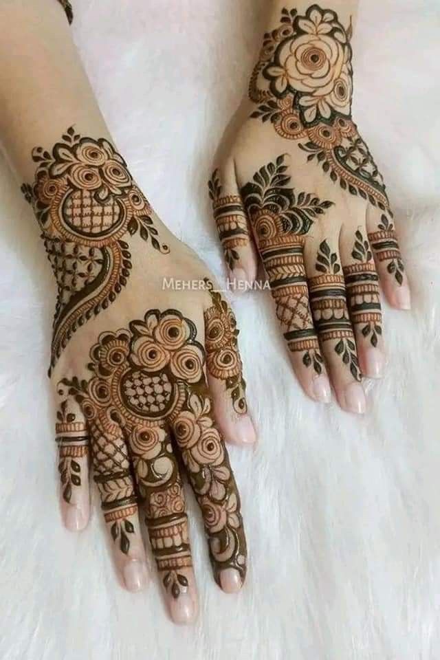 Arabic Front Mehndi Design Easy And Beautiful Full Hand (4) Arabic Front Mehndi Design Easy And Beautiful Full Hand (4)
