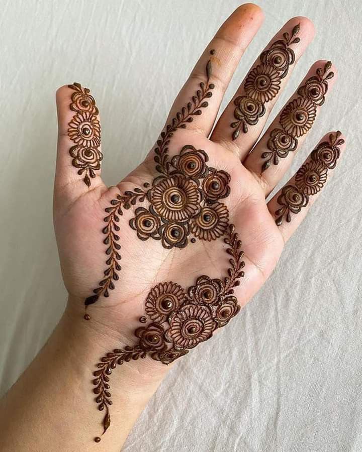 Arabic Instagram Royal Front Hand Mehndi Design (1)