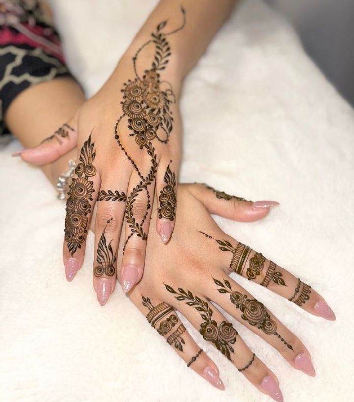 Arabic Mehndi Designs for Karwa Chauth (2)
