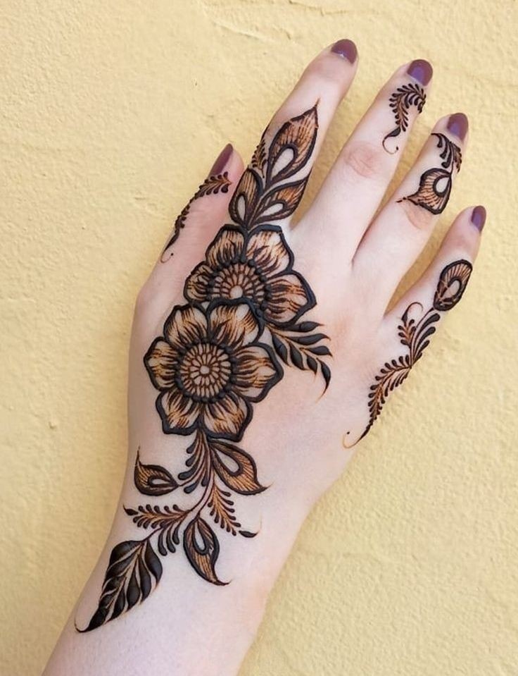 Arabic Mehndi Designs for Karwa Chauth (4)