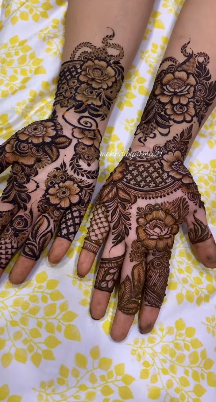 Back Mehndi Design Easy And Beautiful Full Hand (4) Back Mehndi Design Easy And Beautiful Full Hand (4)