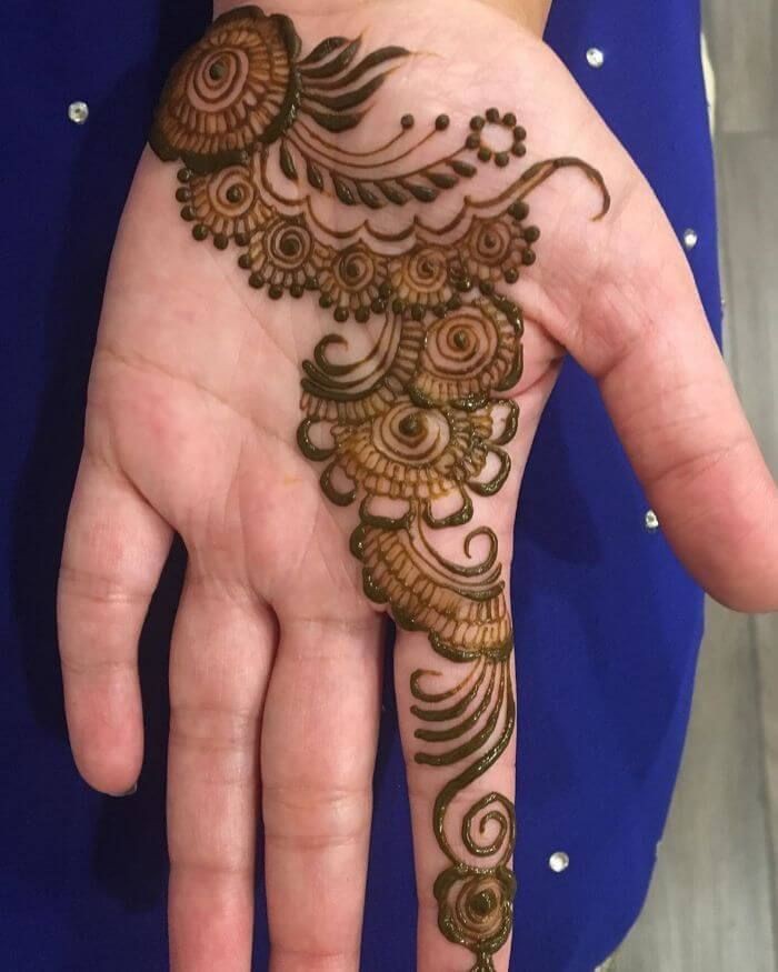 Diwali Punjabi Royal Front Hand Mehndi Design (5)