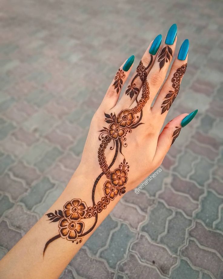 Easy Arabic Mehndi Design (4)