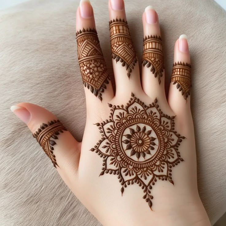 Easy Front Hand Simple Mehndi Design (4)