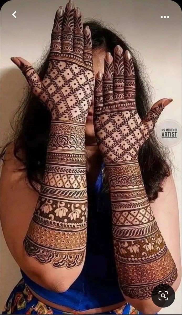 Easy Mehendi Design Simple Front Hand (3)