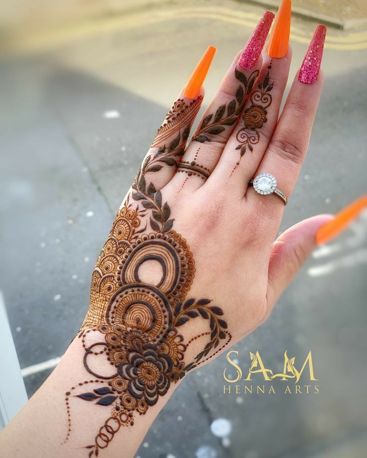 Easy Mehndi Design for Karva (4)