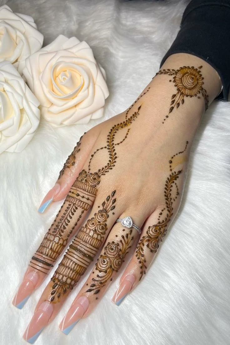Easy Mehndi Design for Karva