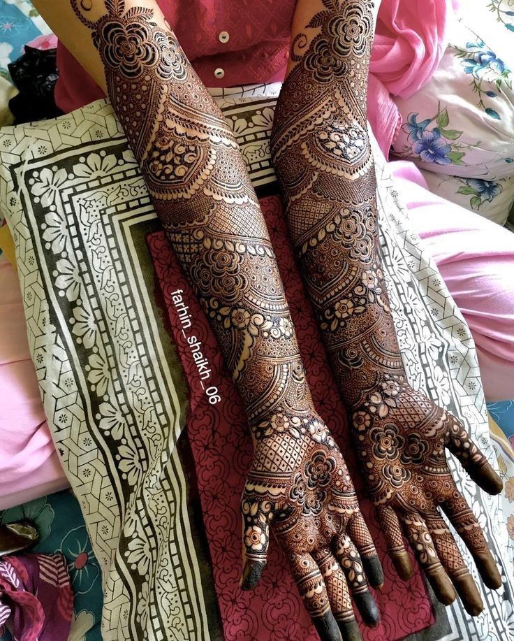 Easy Stylish Full Hand Mehndi Design (2)