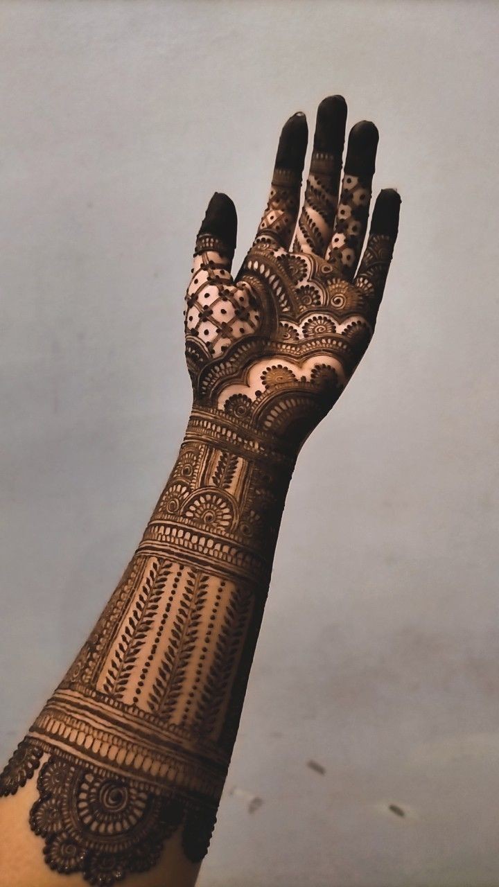 Easy Stylish Full Hand Mehndi Design (4)