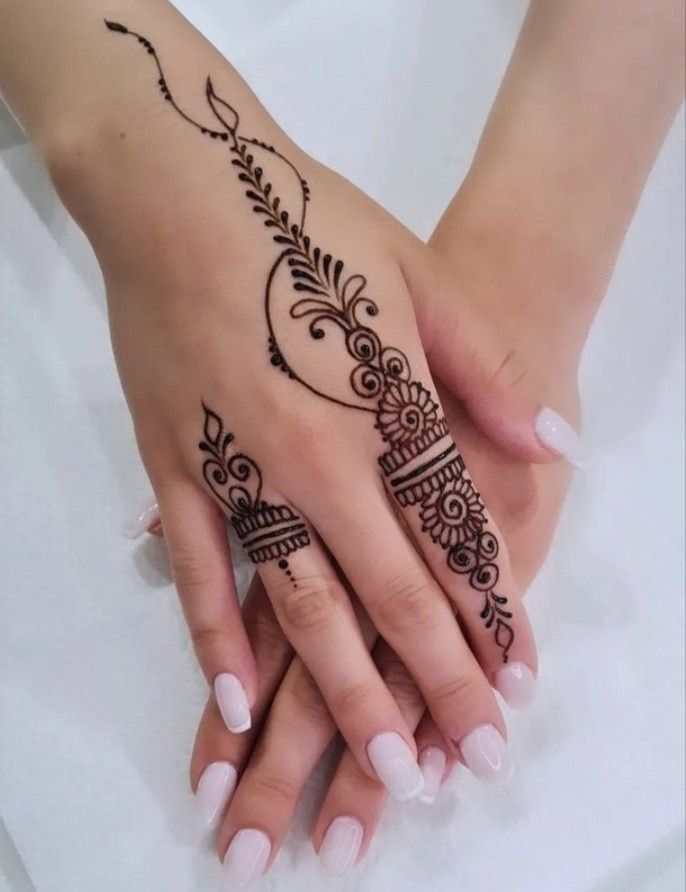 Front Hand Mehndi Design (8)