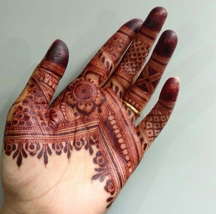 Front Hand Mehndi Design Simple And Easy Full Hand
