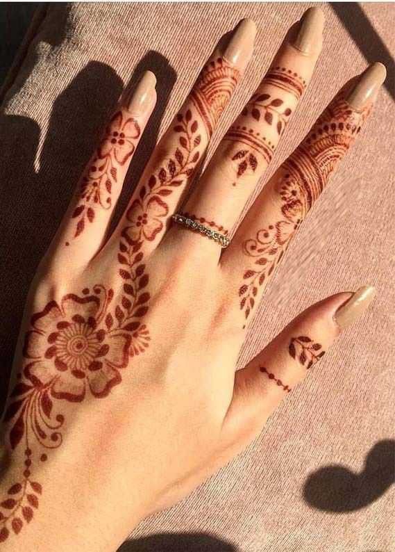 Front Hand Simple Mehndi Design Images (3)