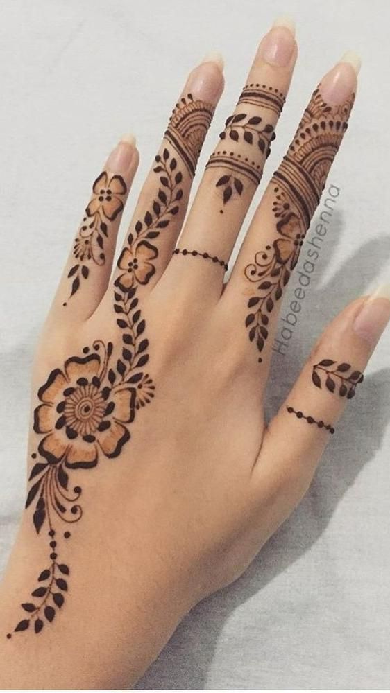 Front Hand Simple Mehndi Design Images (9)