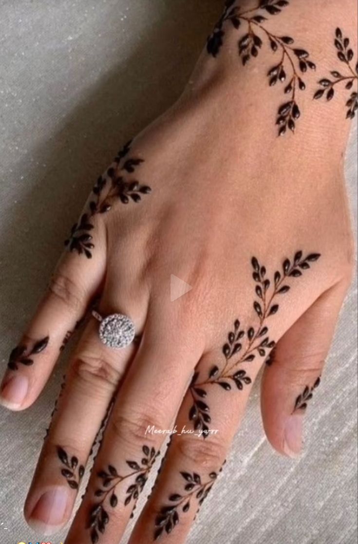 Front Hand Simple Mehndi Images (10)