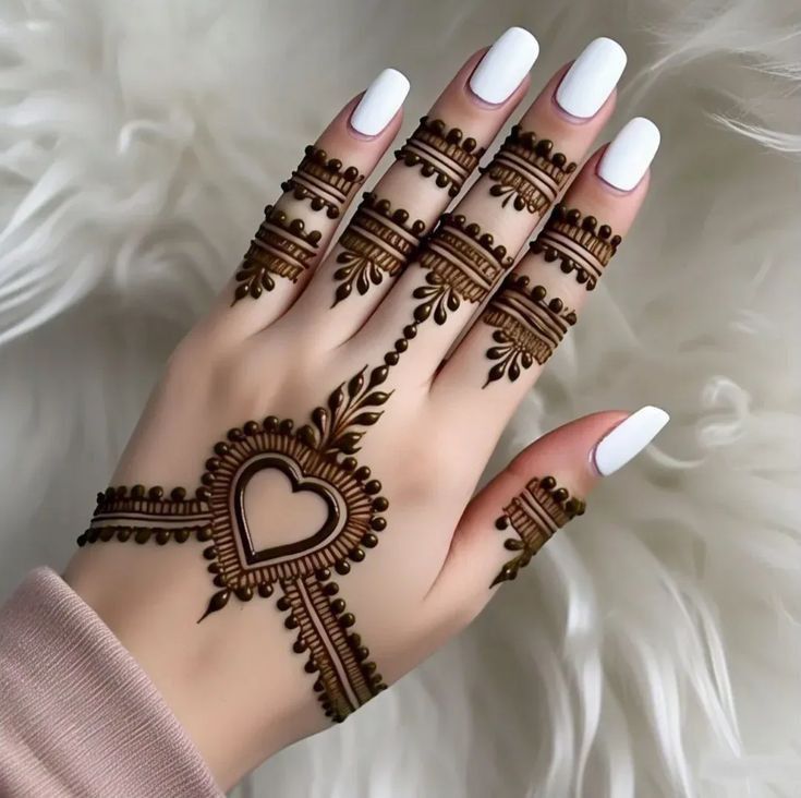 Front Hand Stylish Front Hand Simple Mehndi Design (6)