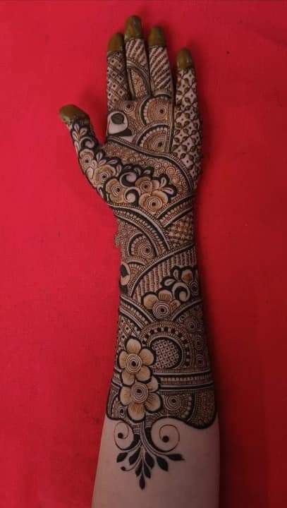 Full Hand Mehndi Design (10)