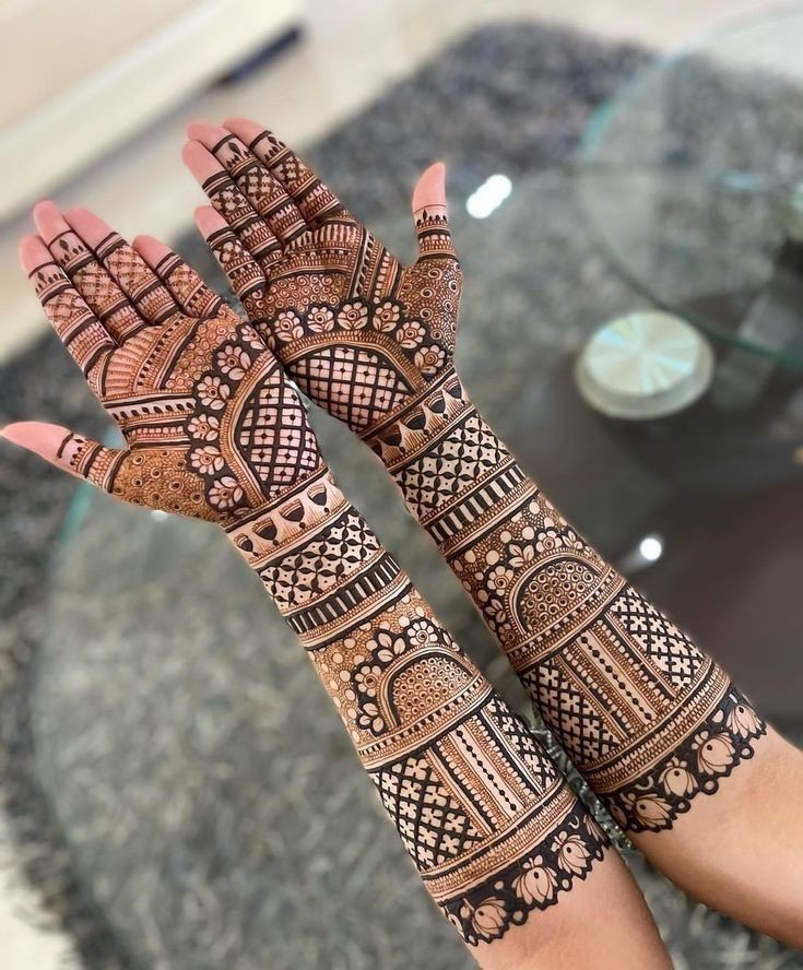 Full Hand bridal Mehndi Design (4)