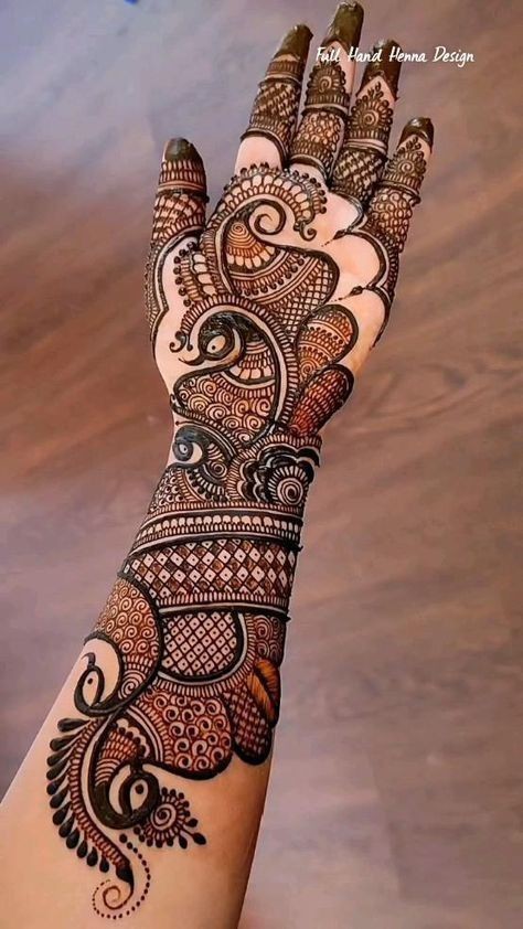 Modern Full Hand Mehndi Design Photos (10)