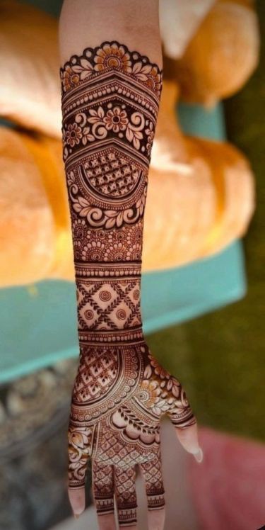 Modern Full Hand Mehndi Design Photos (8)