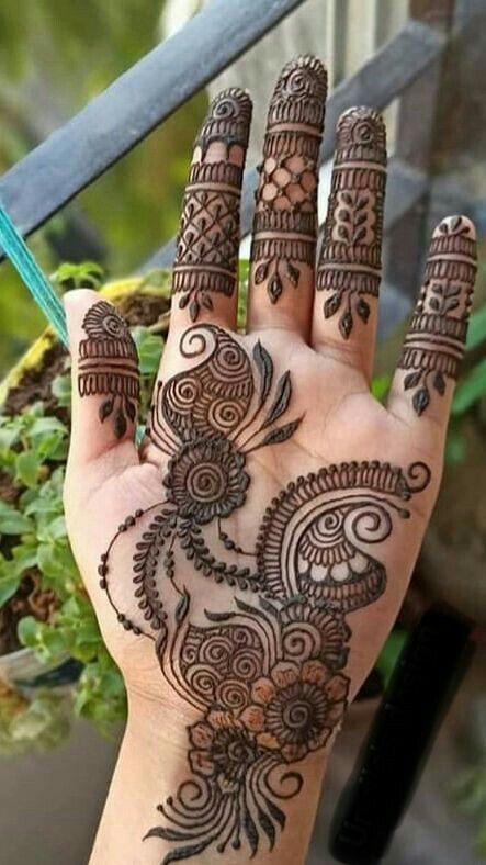 Punjabi Mehndi Design Simple Front Hand (2) Punjabi Mehndi Design Simple Front Hand (2)