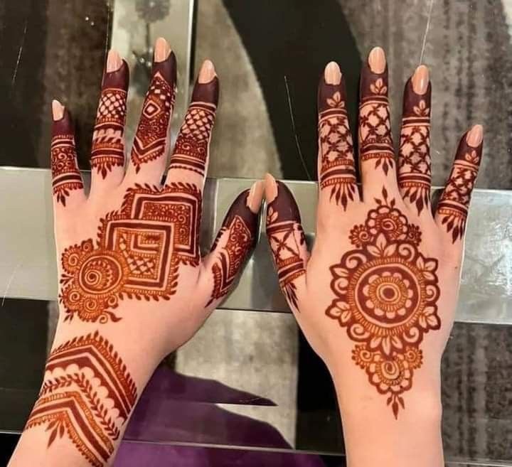 Simple Mehndi Design-for Karva Chauth
