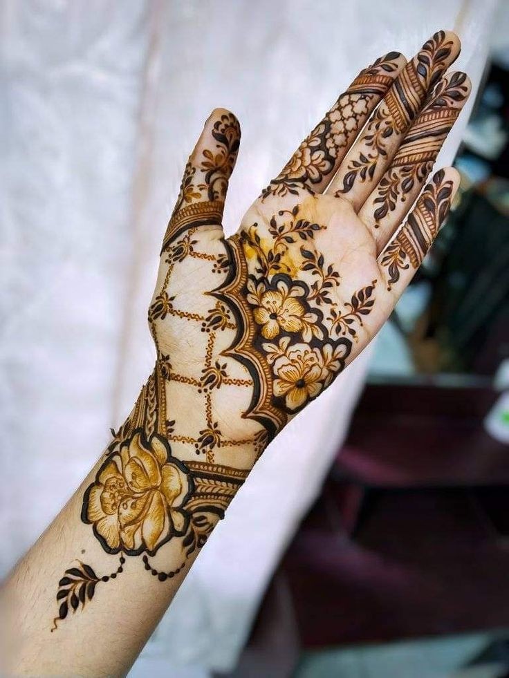 Henna Full Hand Mehndi Design