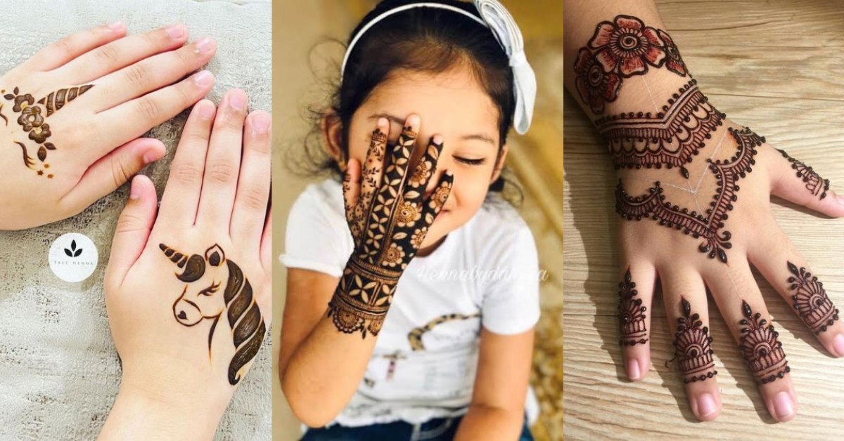 Simple Mehndi Designs For Kids