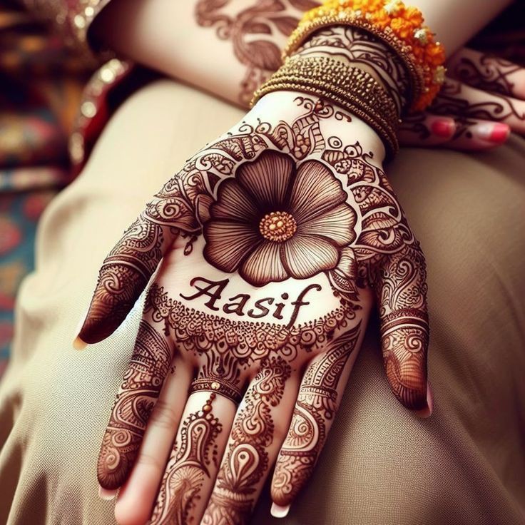 Arabic Instagram Royal Front Hand Mehndi Design Simple and Beautiful (1)