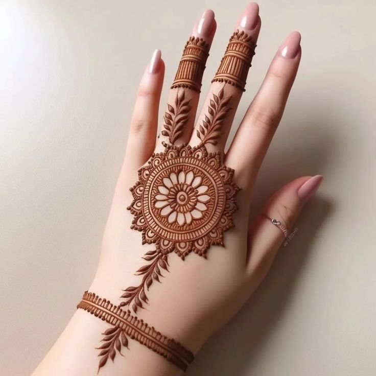 Easy Karva Chauth Mehndi Design (12)