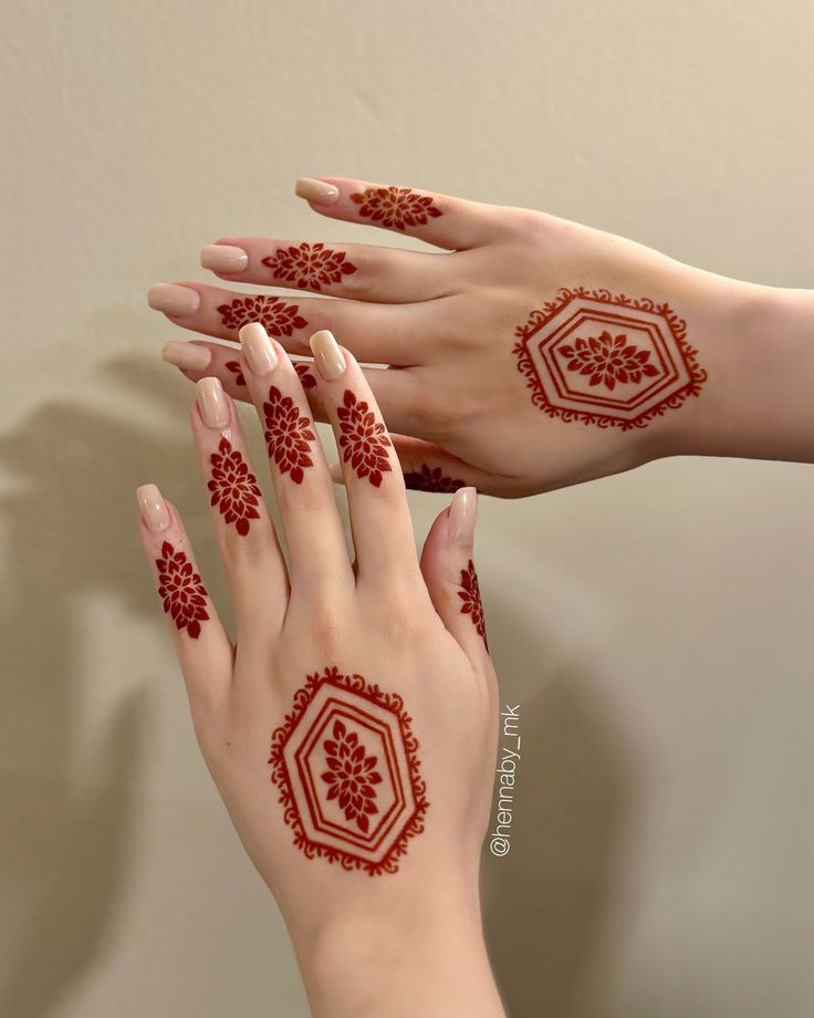 Floral Finger Mehndi Design Floral Finger Mehndi Design