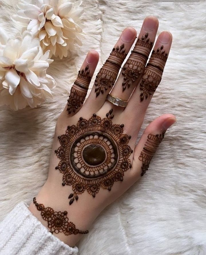 Front Hand Simple Mehndi Design Images (10)