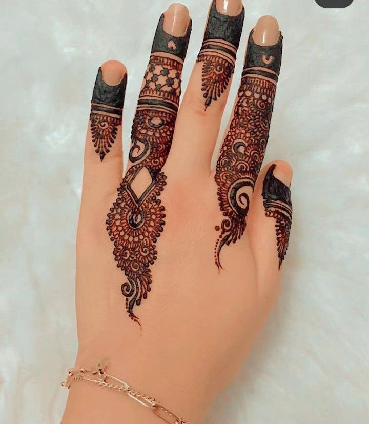Front Hand Simple Mehndi Design Images (3)