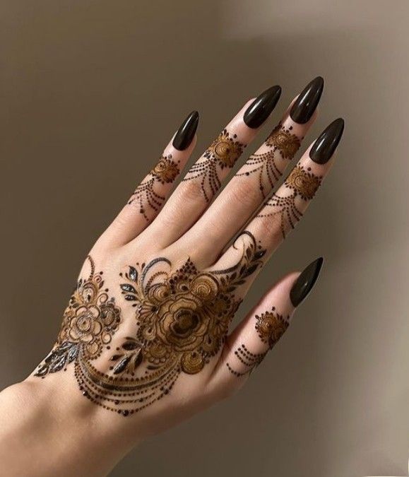 Full Hand Modern Mehndi Design (32)