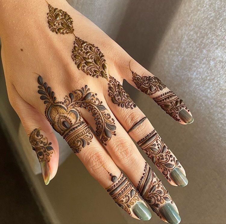 Full Hand Modern Mehndi Design (40)