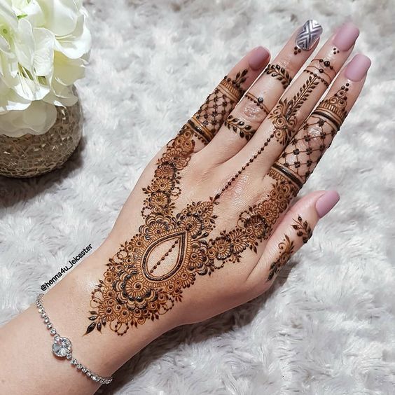 Full Hand Modern Mehndi Design (54)