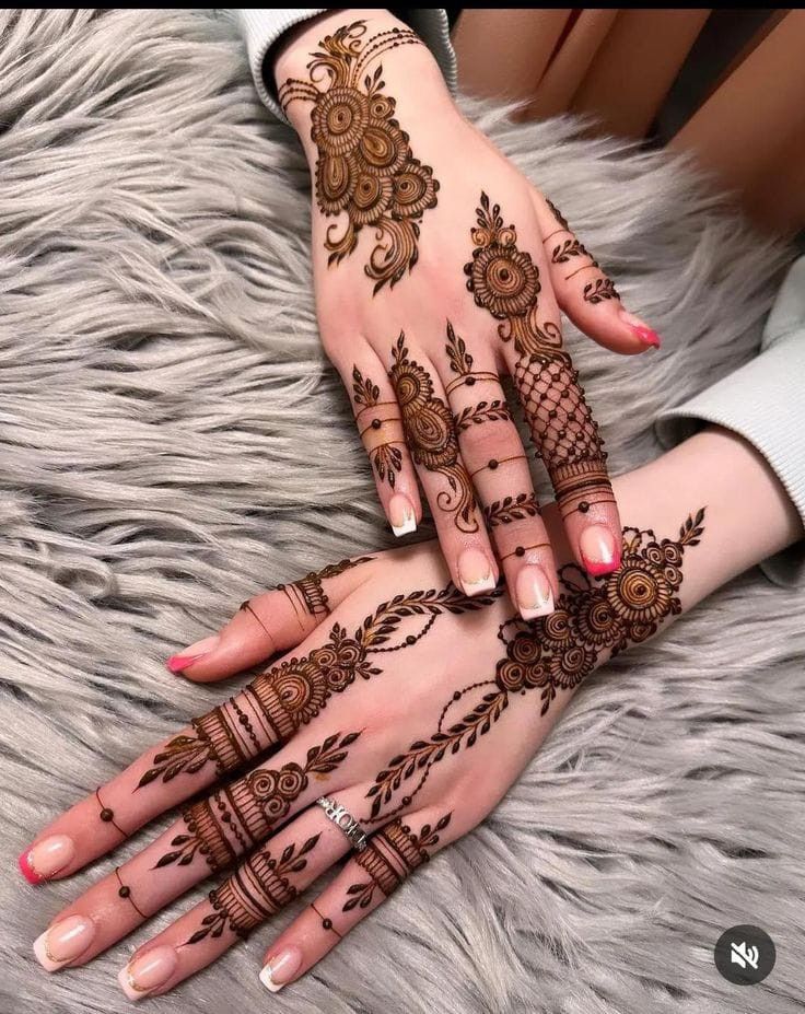 Full Hand Modern Mehndi Design (78)