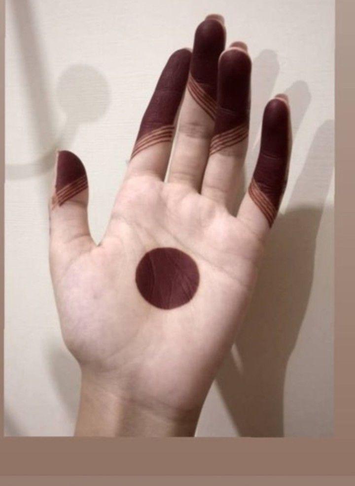 Geometric Finger Mehndi Design Geometric Finger Mehndi Design