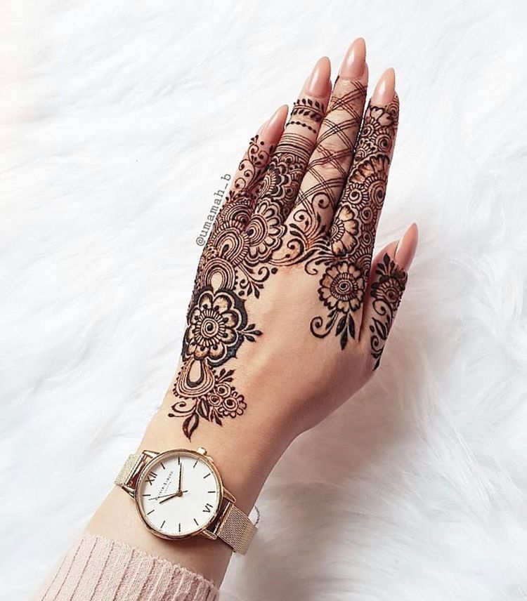 Modern Mehndi Design Full Hand (12)