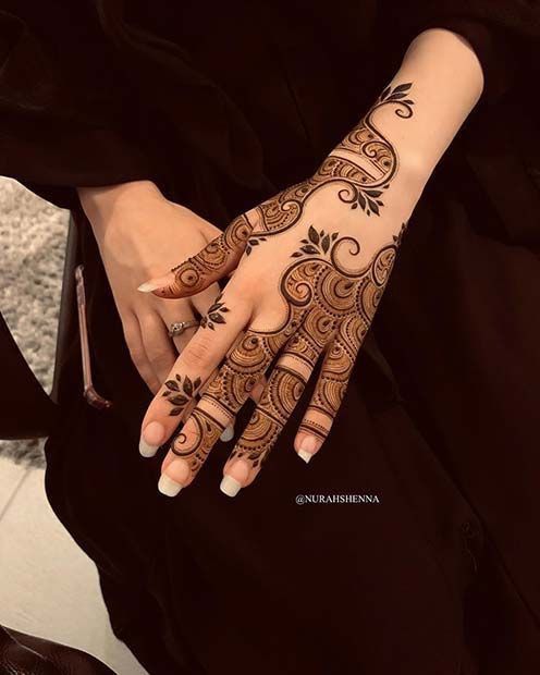 Modern Mehndi Design Full Hand (16)