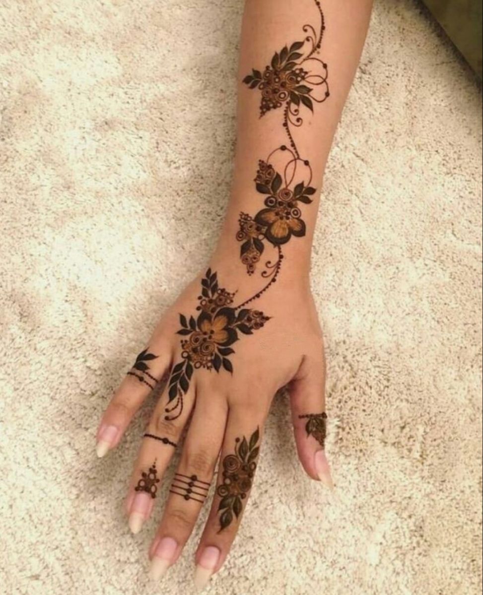 Modern Mehndi Design Full Hand (23)
