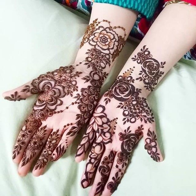 Modern Mehndi Design Full Hand (37)