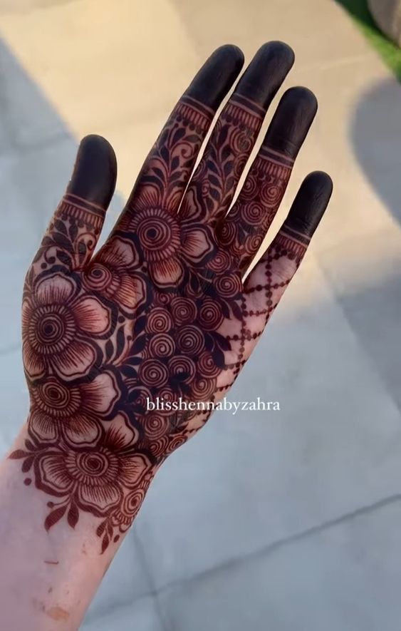 Modern Mehndi Design Full Hand (49)