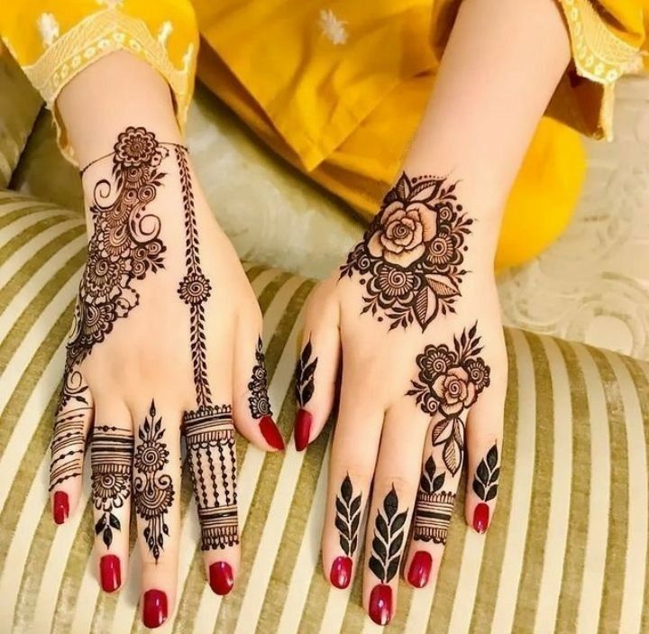 Punjabi Royal Hand Mehndi Design (11) Punjabi Royal Hand Mehndi Design (11)