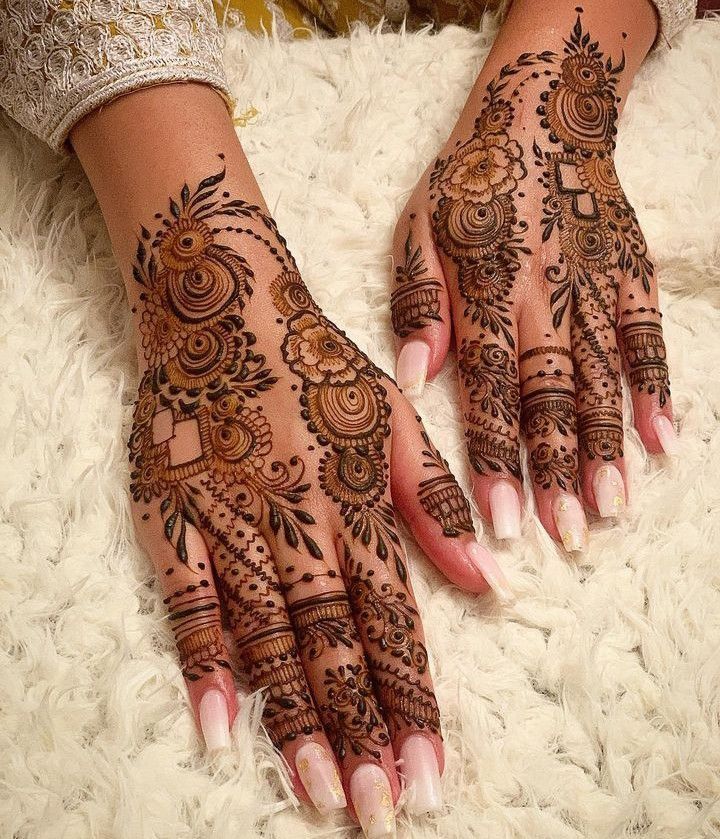 Punjabi Royal Mehndi Design Front Hand (2) Punjabi Royal Mehndi Design Front Hand (2)