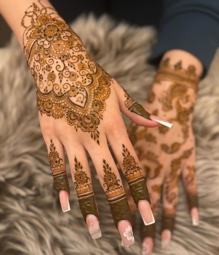 Punjabi Royal Mehndi Design Front Hand (30) Punjabi Royal Mehndi Design Front Hand (30)