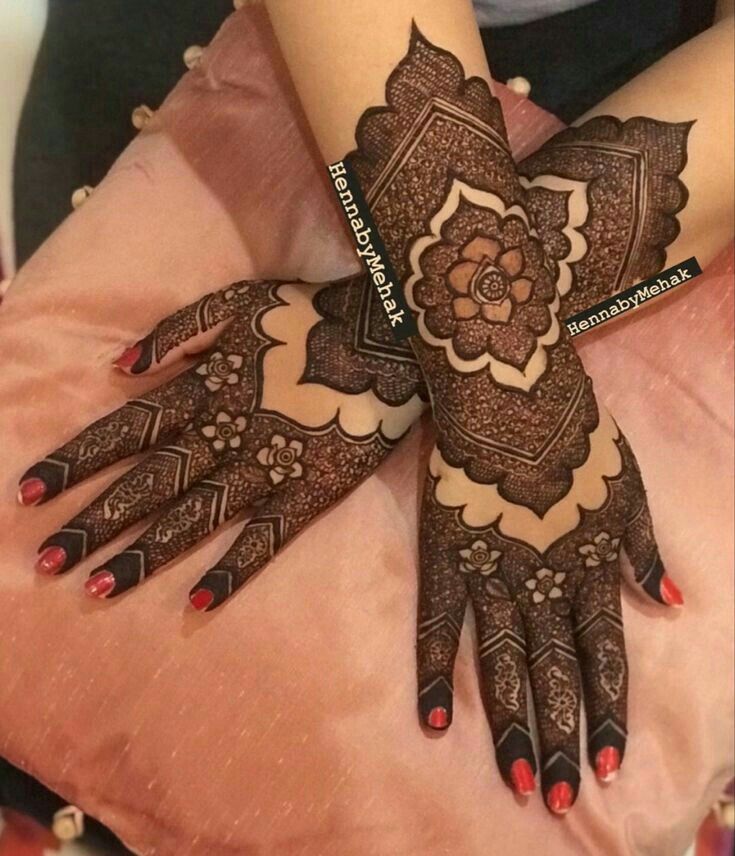 Punjabi back Hand Mehndi Design (22) Punjabi back Hand Mehndi Design (22)