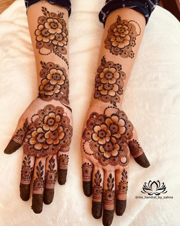 Simple and Easy Mehndi Design Back Hand (10)