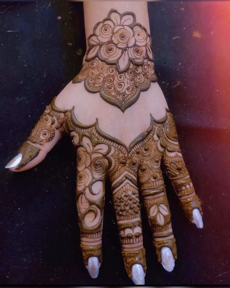 Stylish Hand Mehndi Design (10)